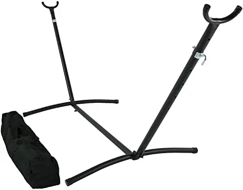 

Portable Steel Hammock Stand with Carrying Case - 400-Pound Capacity - Black Finish Conejos accesorios bebedero 강아지 물 