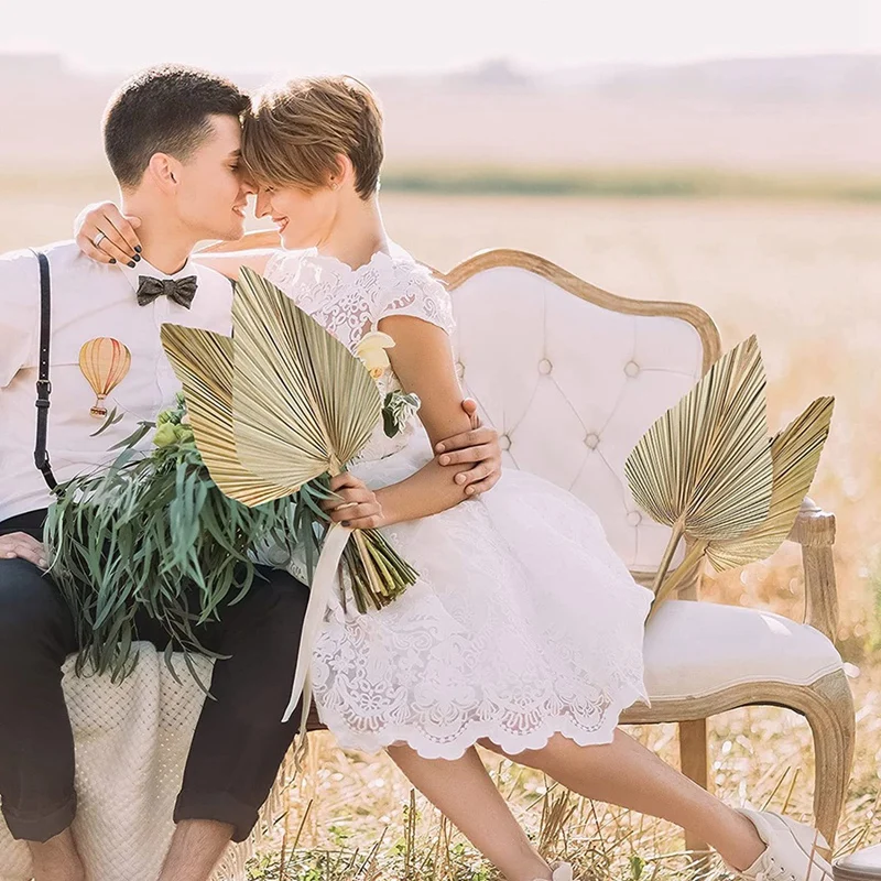 Сушеные Пальмовые Листья 4 шт. сушеные богемные искусственные растения