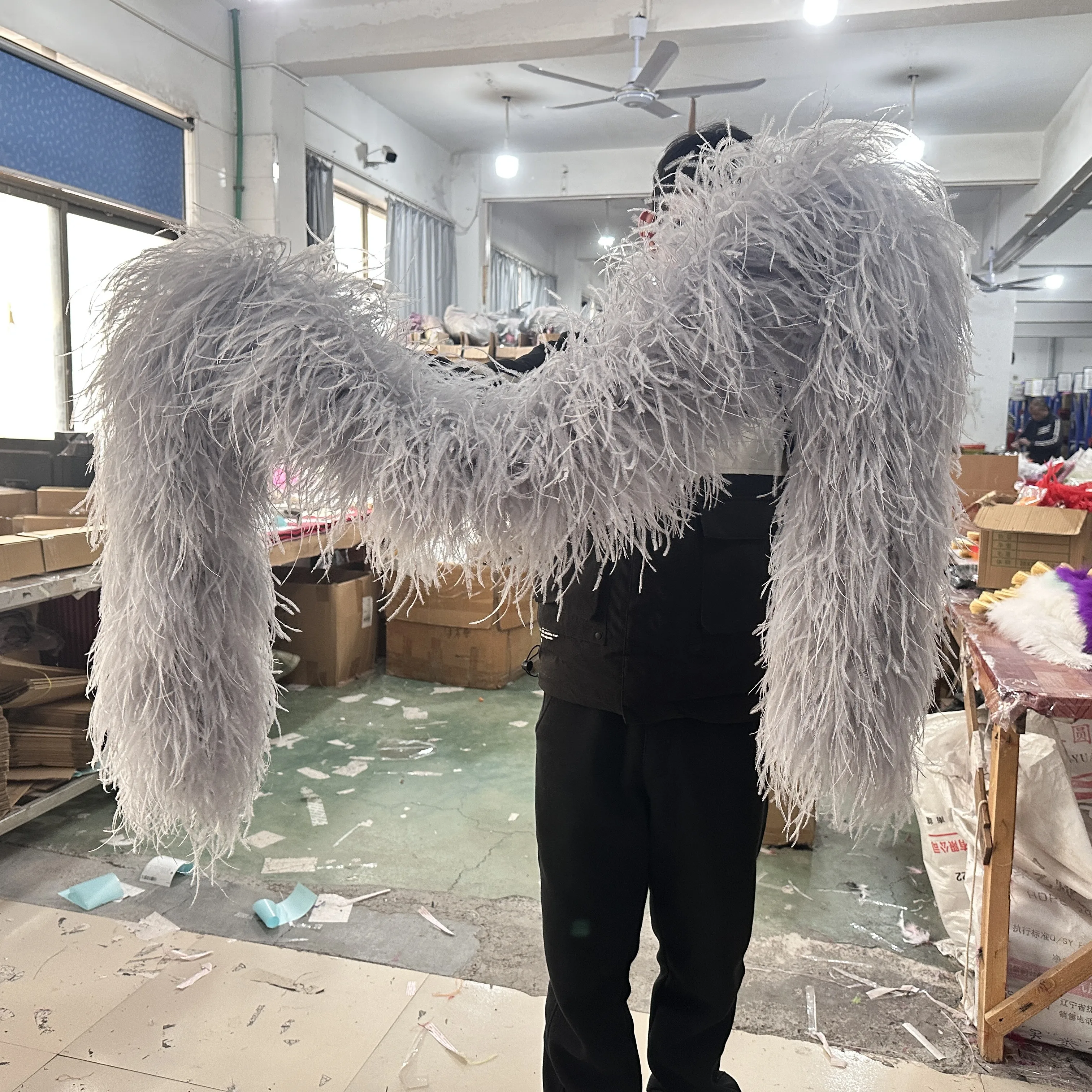 Красочные страусиные перья