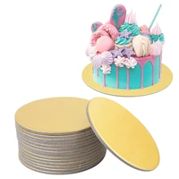 10162226cm round cake boards cakeboard base disposable paper cupcake dessert tray cake tools birthday wedding party supplies