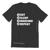 eat sleep repeat tshirts for men cod warzone game tshirt tshirt clothing style men t shirts soft print loose