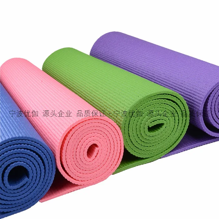 

PVC yoga mat thickness 6mm length 175CM width 60CM non-slip yoga mat thicker and more fitness mat
