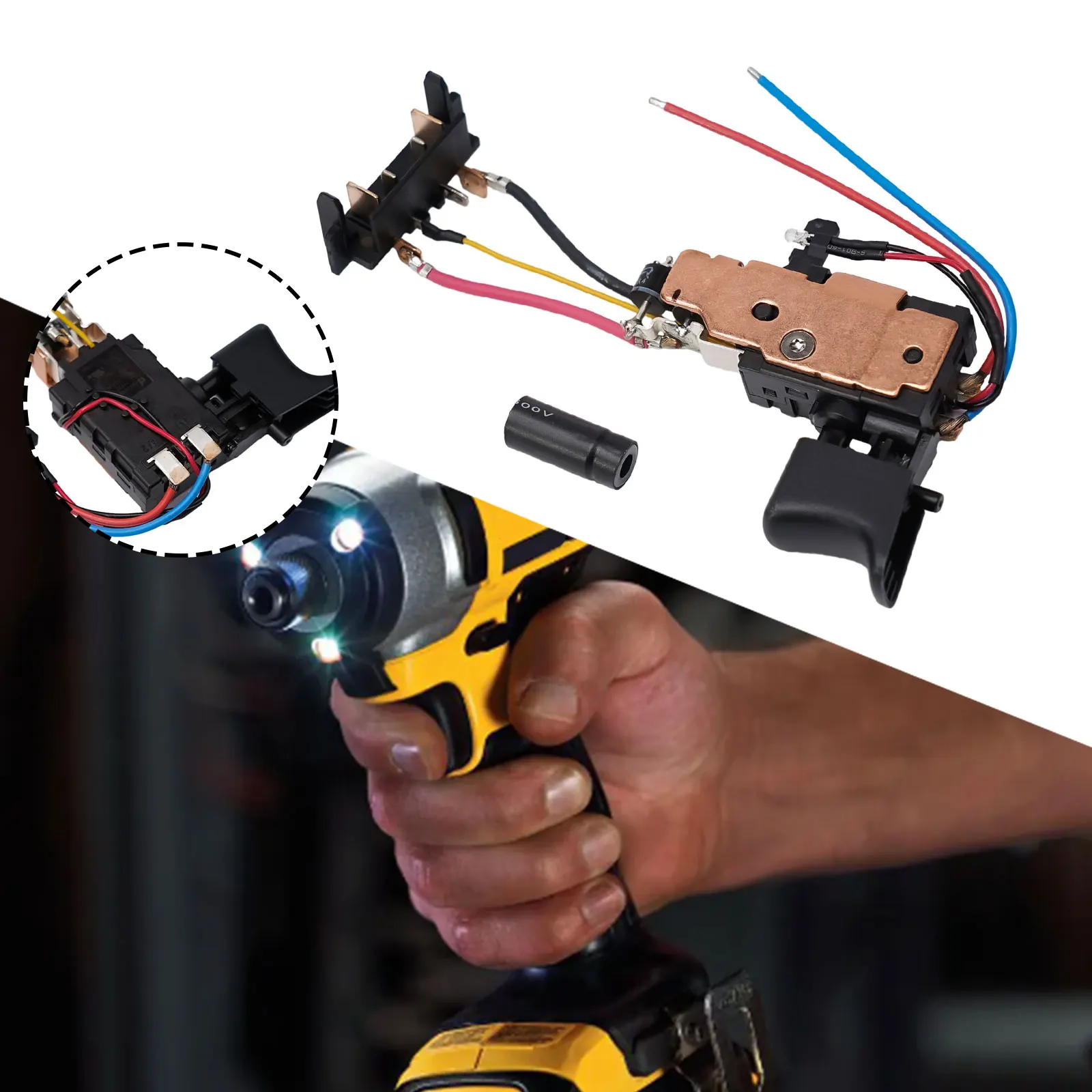 Для переключателя DCD771 DCD771C2 N 335379 Триггерный переключатель дрели Детали