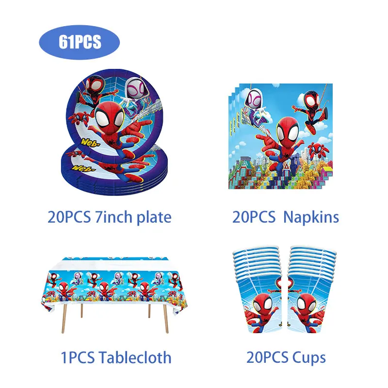 

Одноразовый набор посуды Spidey And His Amazing Friends MINISO