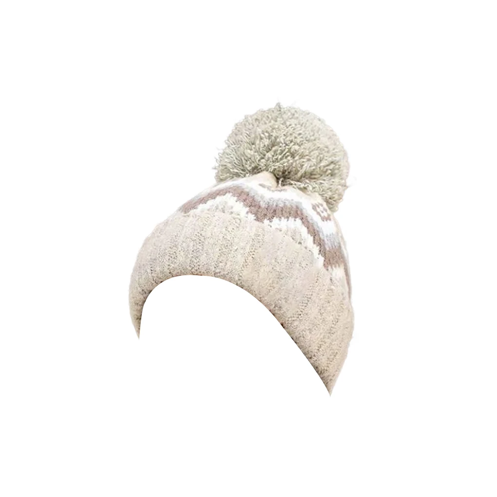 

Шапка-бини однотонная декоративная теплая шапка воздухопроницаемые Зимние головные уборы для взрослых вязаные декоративные уличные шапки из полиэстера