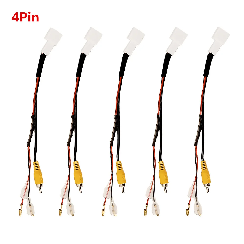 

5 шт. 4 контакта 8 контактов 16 контактов 20 контактов 24 контакта для оригинальной заводской камеры Toyota видеовыход Автомобильная камера заднего вида выход видеоадаптер кабель