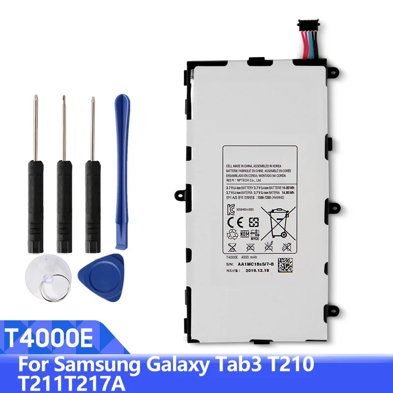 Сменный аккумулятор T4000E для планшета Samsung GALAXY Tab3 7 0 T210 T211 T2105 T217a T4000C T4000U 4000 мАч |
