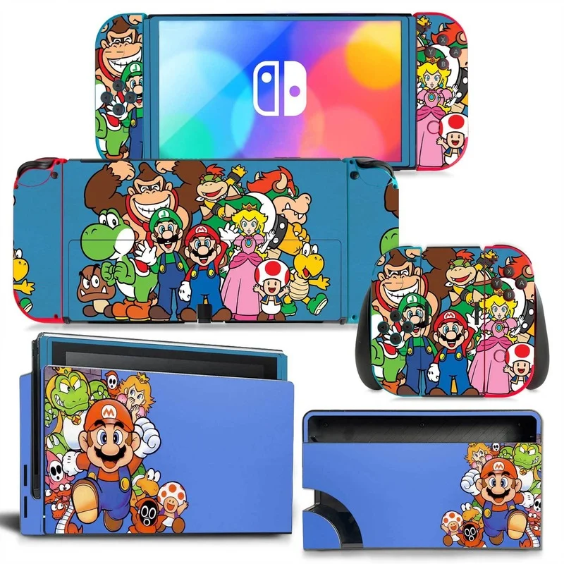 Переключатель Super Mario NS с консолью oled украшение для контроллера Joy-Con 1 набор