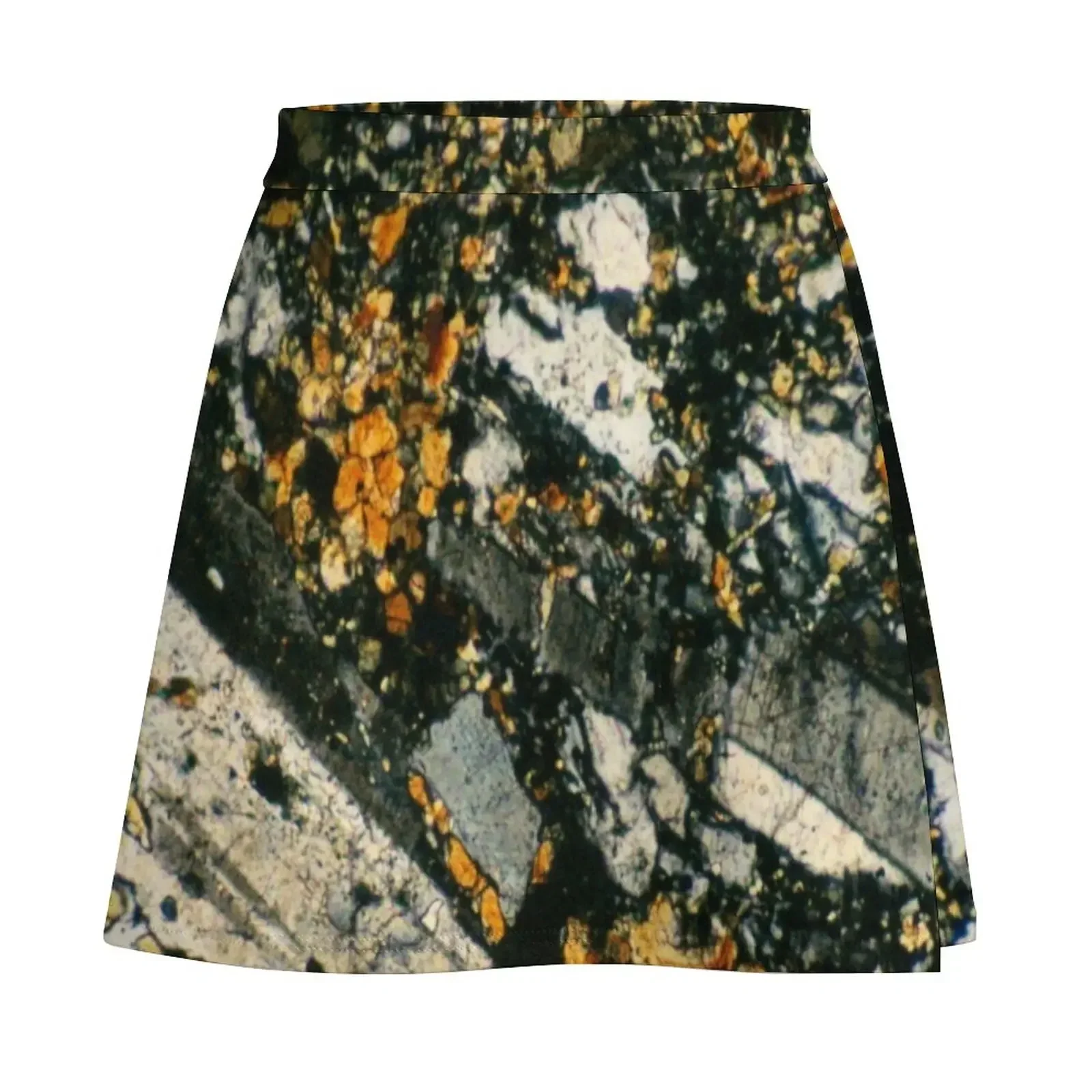 Feldspar тонкая секция геологическое минеральное искусство мини-юбка корейские