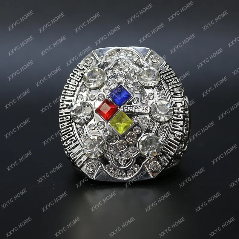 

2008 Pittsburgh Steelers Super Bowl Champion Ring Steel Film Custom Ring