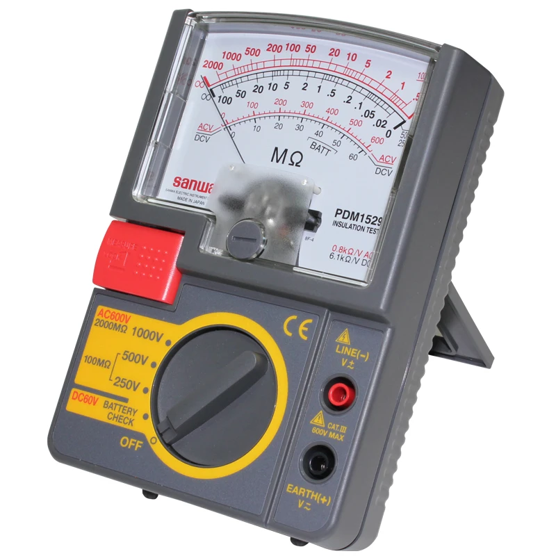 Аналоговый тестер сопротивления изоляции Sanwa PDM1529S