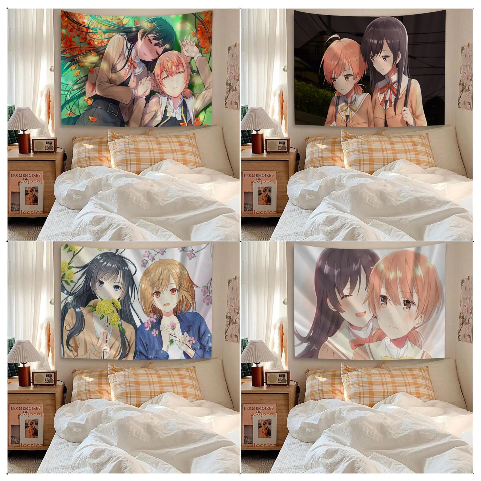 

Anime Bloom Into You Wall Tapestry Home Decoration Hippie Bohemian Decoration Divination Cheap Hippie Wall Hanging