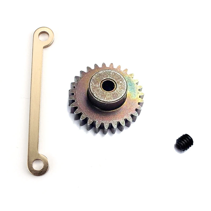 

2 комплекта радиоуправляемых запчастей для автомобиля: 1 металлическая деталь для сборки и 1 комплект 27T стальных моторных редукторов