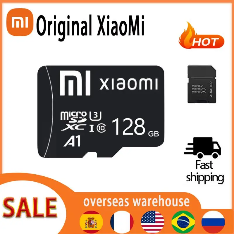 

XIAOMI Micro SD Memory Card TF/SD Card 32GB 64GB 128GB 2TB 1TB 512GB Microsd Class10 UHS-1 Flash Ultra 128GB Camera/Phone/drone