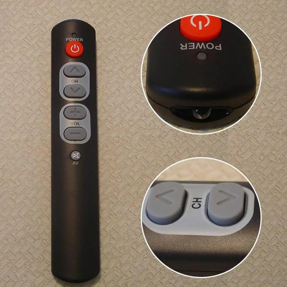 Универсальный 6-кнопочный ИК-пульт дистанционного управления для Smart Tv Box Stb Dvd Dvb Vcr