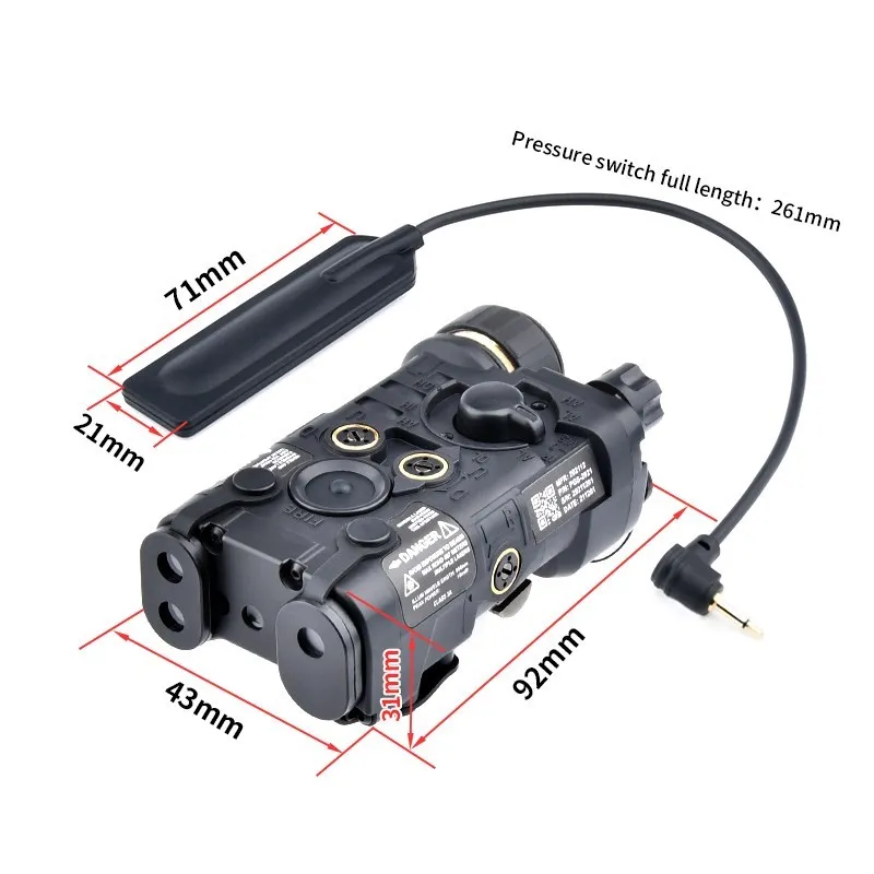 WADSN Тактический L3-NGAL Красный лазерный прицел ИК-указатель Охота Стробоскоп