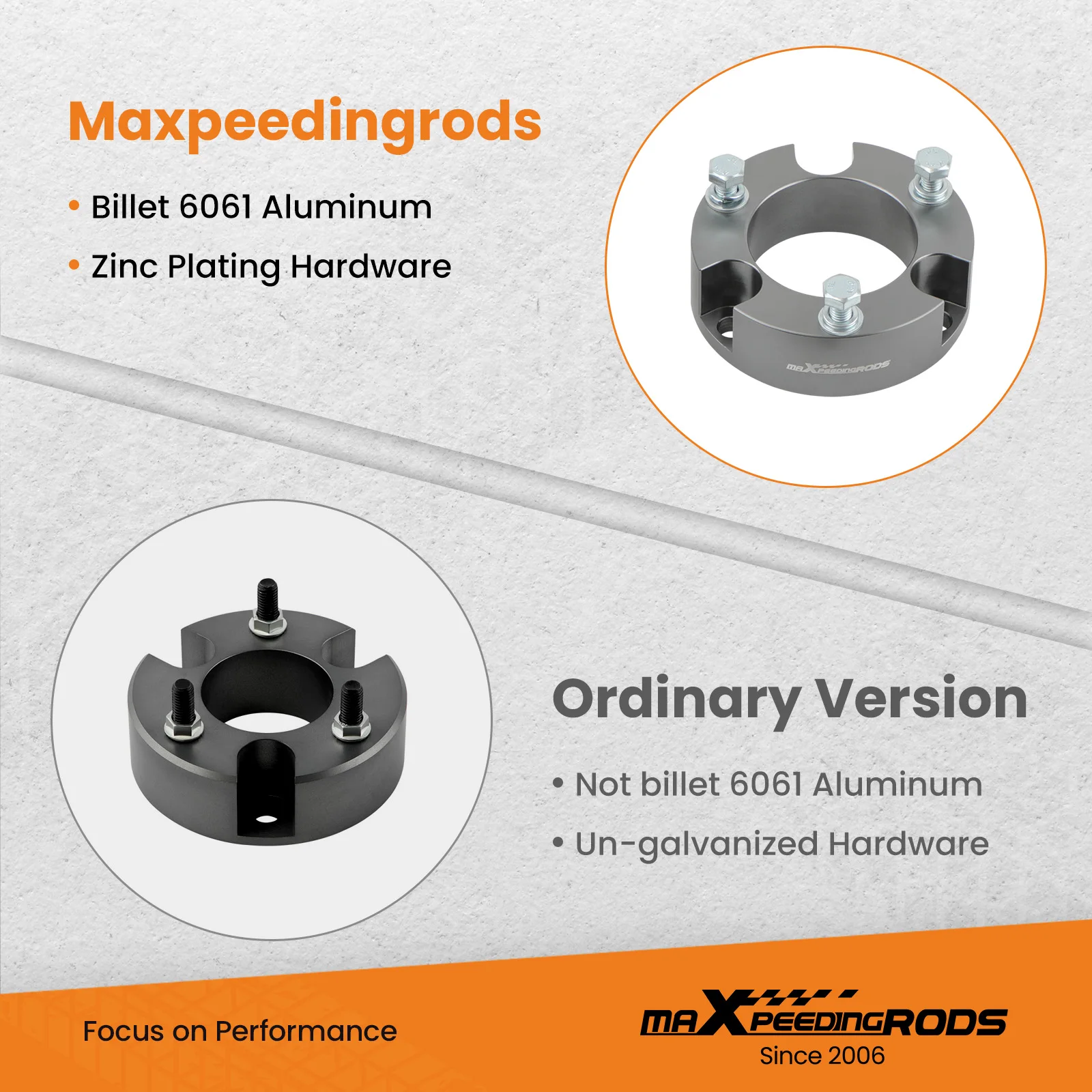 Комплект для лифтинга MaXpeedingrods: 3 дюйма спереди и 2 дюйма сзади для Toyota 4Runner FJ Cruiser 2WD 4WD 2003-2022 (art.: 3920dc8fe655f) - 3920dc8fe655f