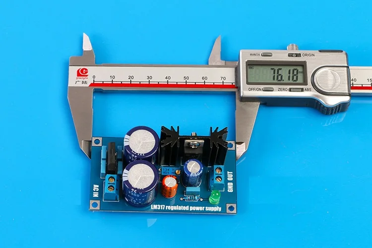 LM317T одномощная стабилизированная печатная плата выходное напряжение