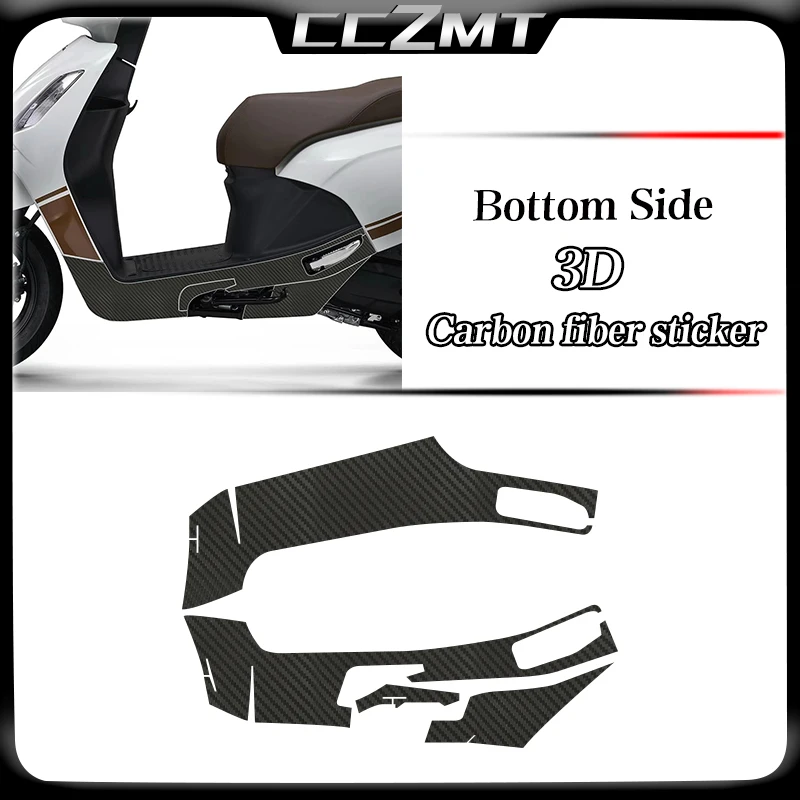 Для HONDA SPACY125 Spacy 125 2024 мотоциклетная 3D пленка из углеродного волокна защитные