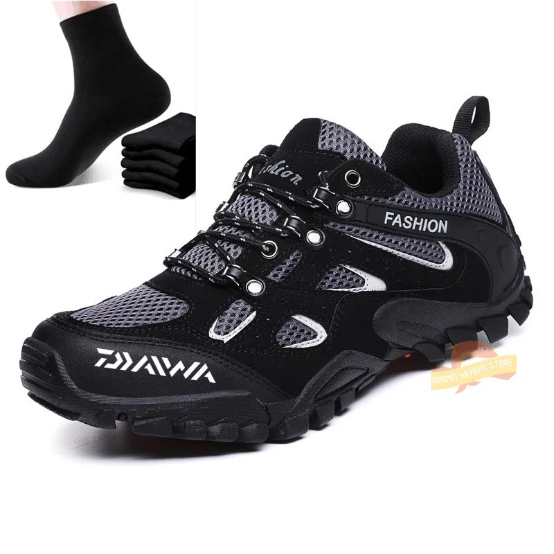 

New Spring Summer Men'sBreathable Anti-skid Fishing Shoes Sneakers Mountain Climbing Shoes Outdoor Sport Hunting Trekking Boots