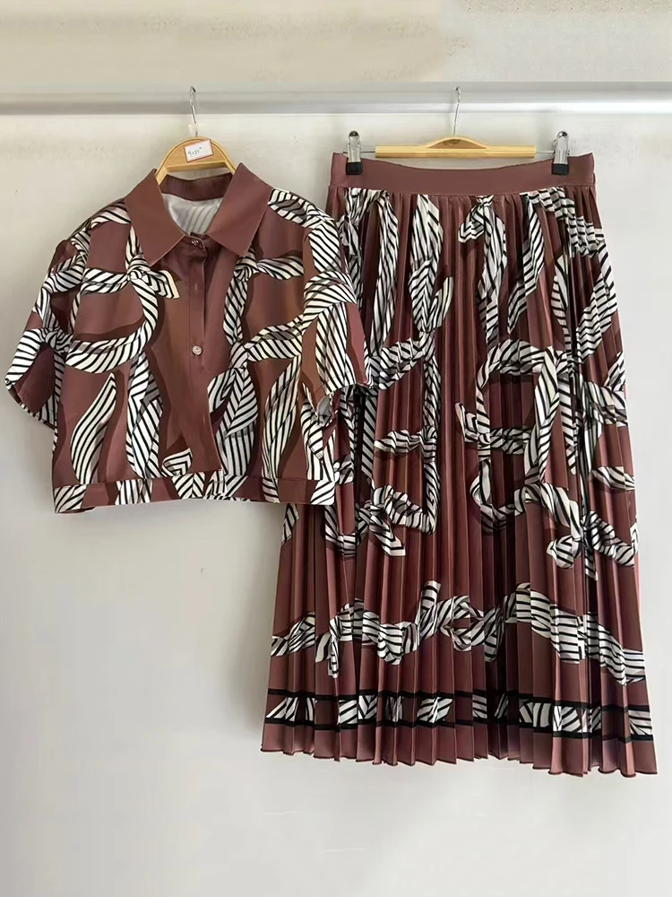 Женский комплект Minimal Glam из рубашки и юбки