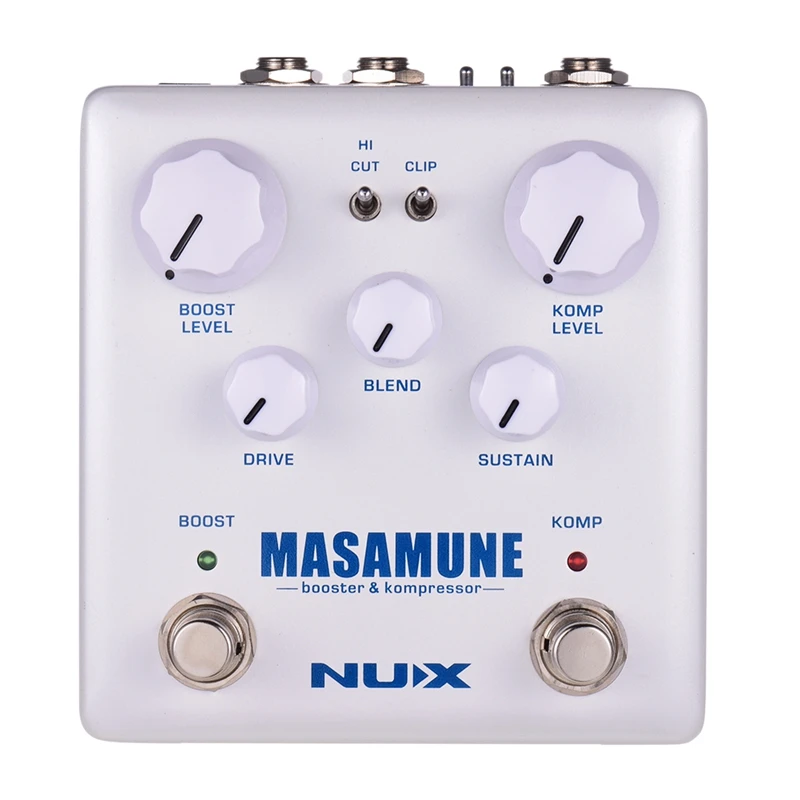 

NUX Masamune Guitar Multi Effects Pedal Analog Compressor And Booster 2 In 1 Dual Footswitch Effect Pedal Guitar Accessories