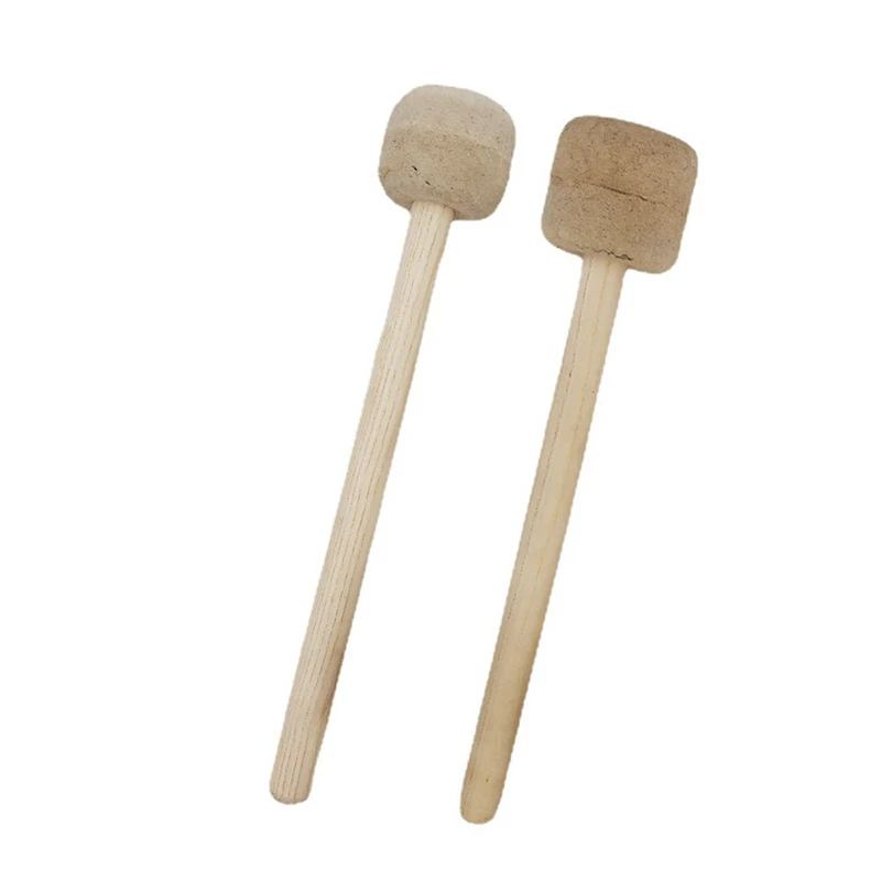 

1 Pair Drumsticks Wool Felt Drum Sticks Non-Slip Bass Drum Sticks Indispensable Musical Instrument Accessories