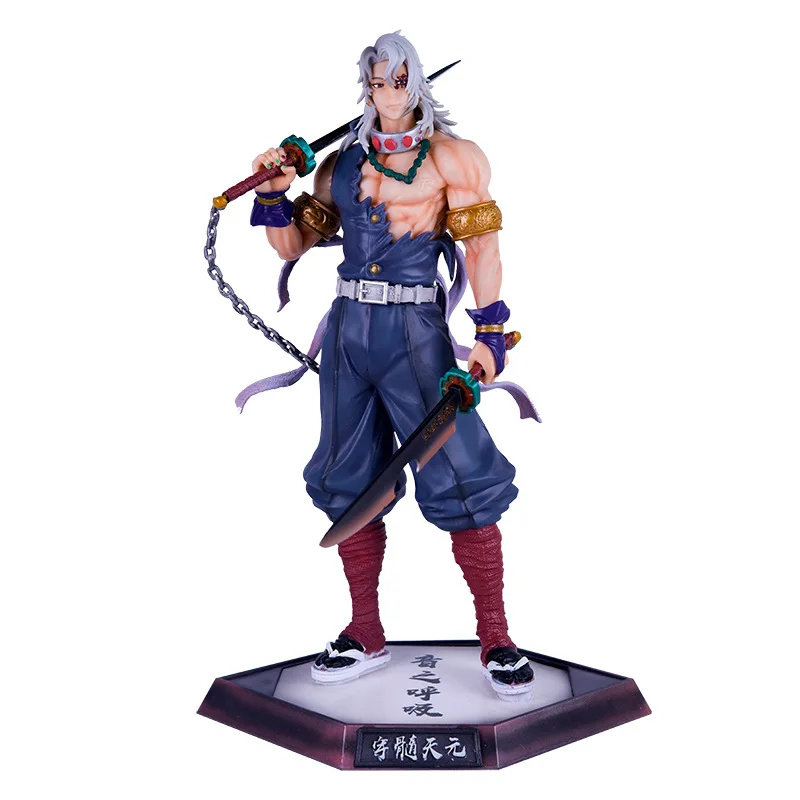 Фото Аниме Demon Slayer Doll Tsugikuni Yoriichi Kokushibo Daki Giyuutarou Hashibira Inosuke Uzui Tengen ПВХ Фигурки Игрушки Подарки №5
