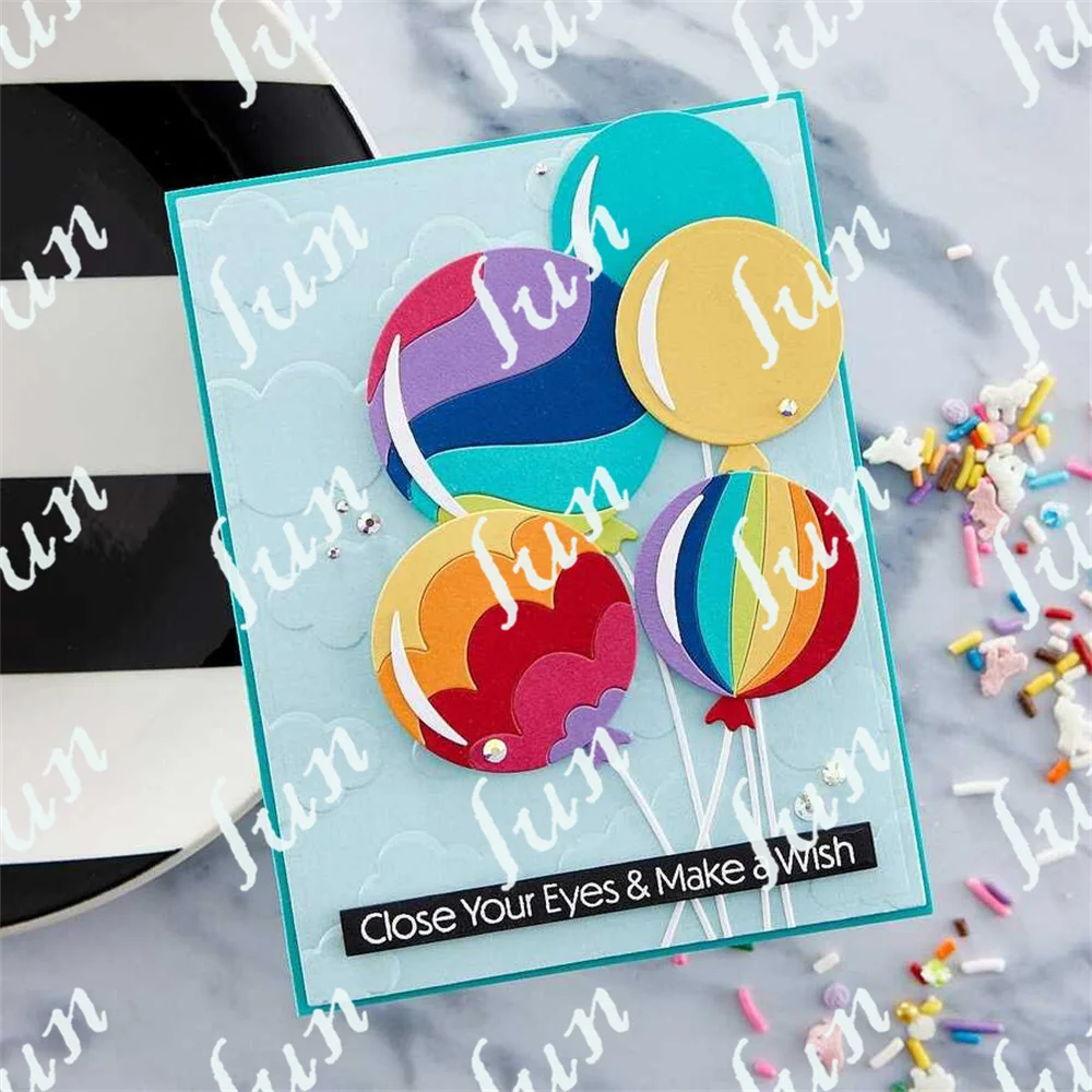 2022 Hot Sale New Balloons Shape Metal Cutting Dies Stencils for Diy Scrapbook Photo Album Decorative Embossing Diy Paper Cards