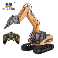 huina 1560 rc excavator alloy rc car 2 4g 114 metal machine 16ch drilling truck with disassemble charging model toys for boys