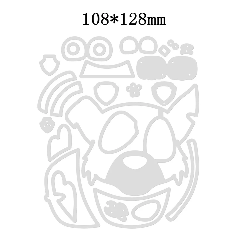 2022 новые металлические Вырубные штампы с изображением животных полицейских