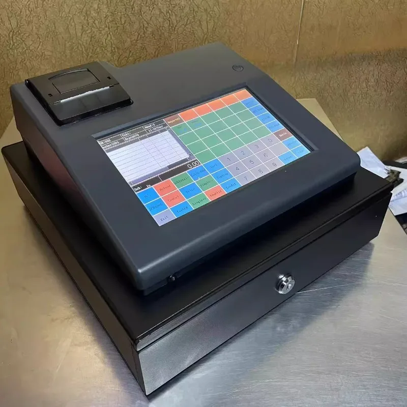 Кассовый аппарат на английском языке без обслуживания встроенный 9-дюймовый