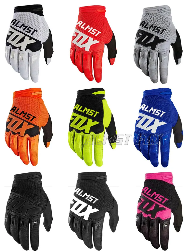 UK Fox Bomber Leather Motorcycle MTB Gloves Outdoor Enduro Cycling Riding Gloves 