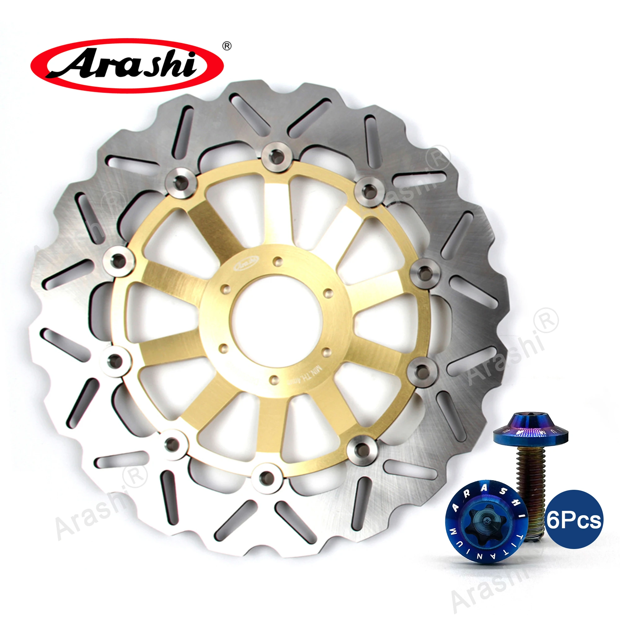 

ARASHI CBR400F2 CNC передний правый тормозной ротор дисковый диск болты винт для HONDA CBR 400 F 2 CBR-400 F2 1985 - 1987 1986