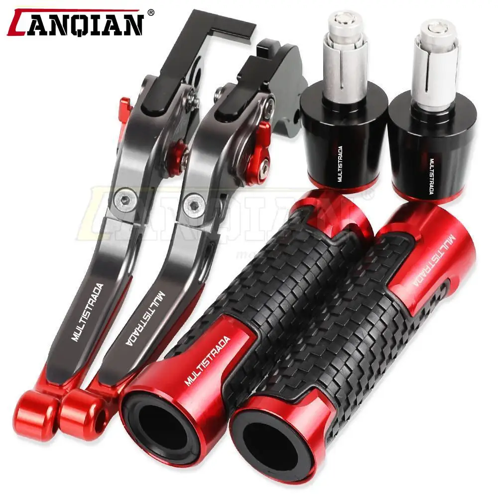 

Motorcycle Aluminum Brake Clutch Levers Handlebar Hand Grip End For DUCATI MULTISTRADA 1200 S 2010 2011 2012 2013 2014 2015 2016