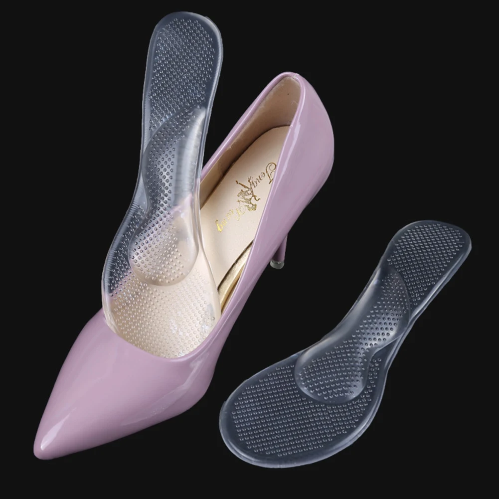 

Non-Slip Women Silicone Gel Arch Support Anti-slip Massaging Metatarsal Cushion Orthopedic Insoles for High Heels Shoes Gel