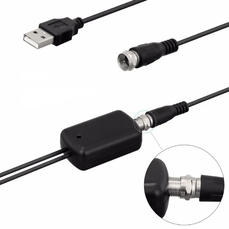 Новая комнатная цифровая ТВ антенна 25 дБ HD усилитель сигнала адаптер для DVB-T DVB-T2