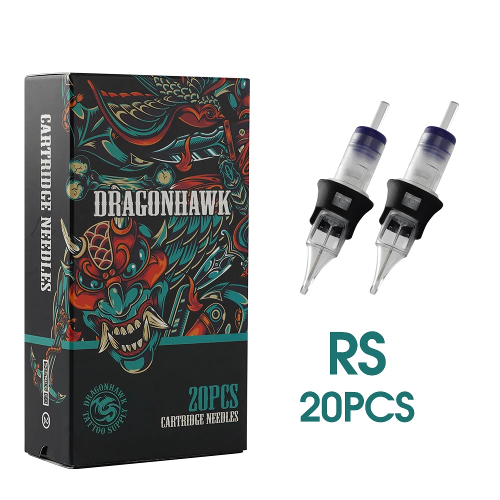 

Картридж для тату-картриджа Dragonhawk, иглы RS, силиконовый чехол, иглы для перманентного макияжа, для тату-художников