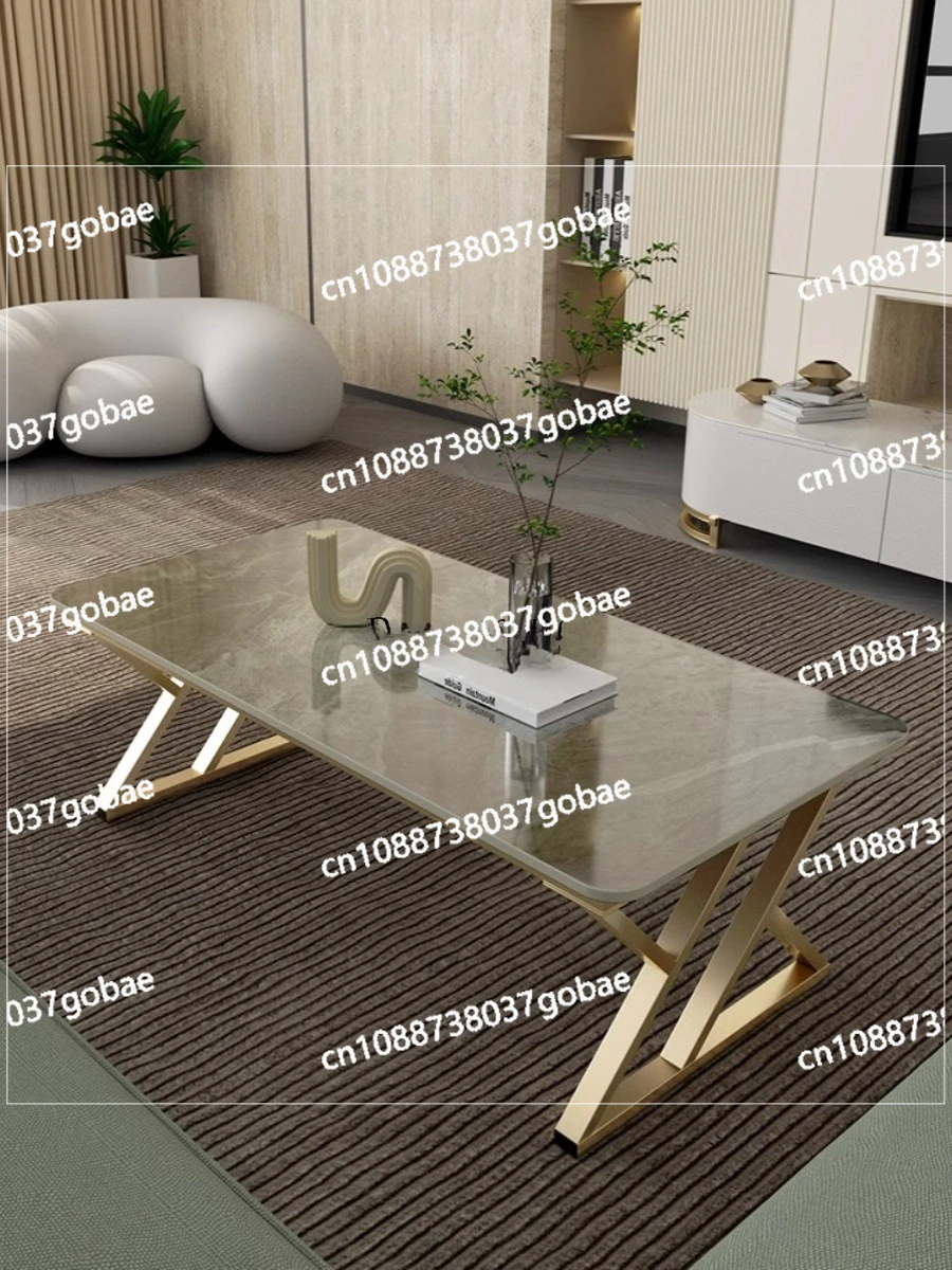 Легкий роскошный журнальный столик из каменной плиты современный простой