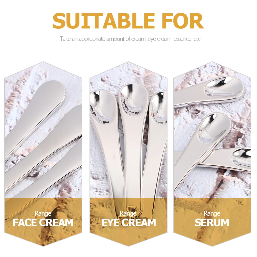 Металлическая ложка шпатели для лица инструмент макияжа ложки крема инструменты