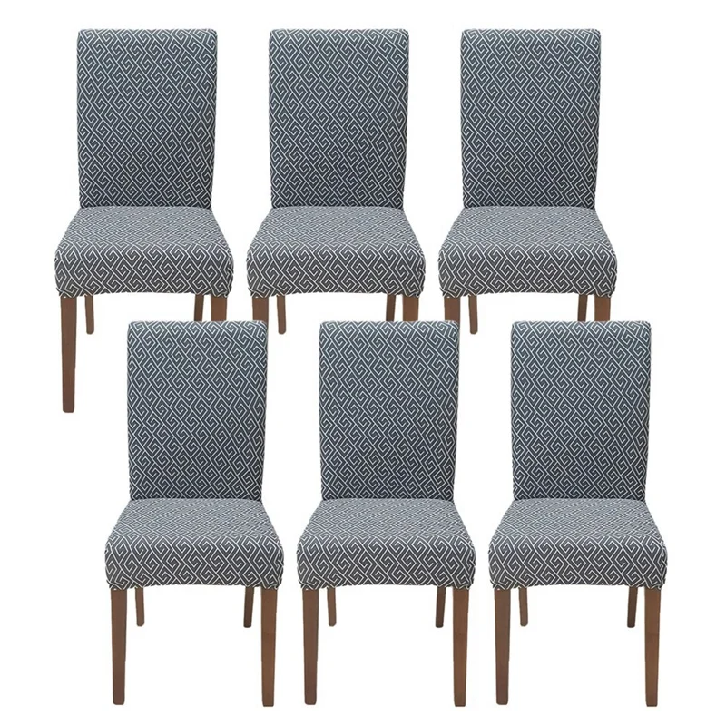 

LBER 6 Pack Chair Covers For Dining Room, Stretch Dining Chair Cover, Washable Spandex Kitchen Parsons Chair Slipcovers