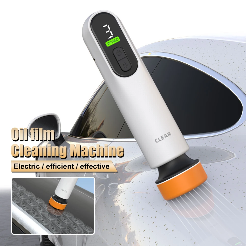 

1PCS Car Glass Oil Film Remover Cleaner Car Windshield Cordless Polishing Machine With Cleaning Paste Auto Cleaning Tools