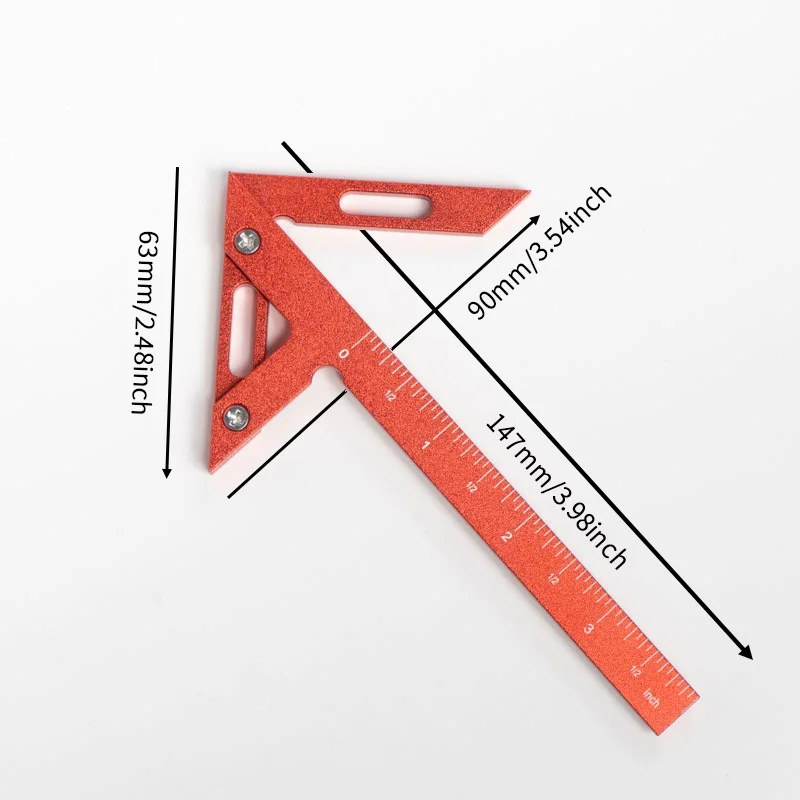 

Алюминиевая линейка 45/90 градусов