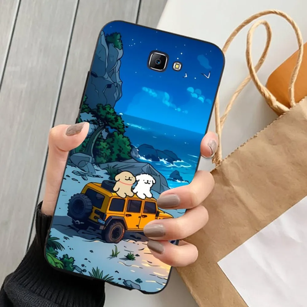 Cute Dog Friend Phone Case For Samsung J 7 Plus 7core J7 Neo J6 Prime J4 J5 Mobile Cover