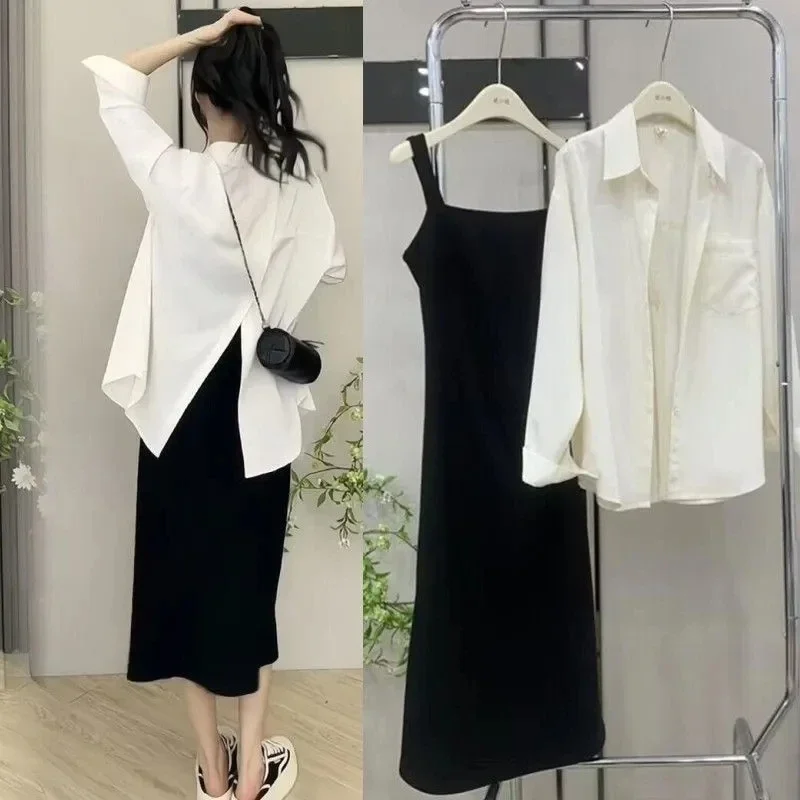 Женское изящное розовое мини-платье без рукавов белый солнцезащитный комплект