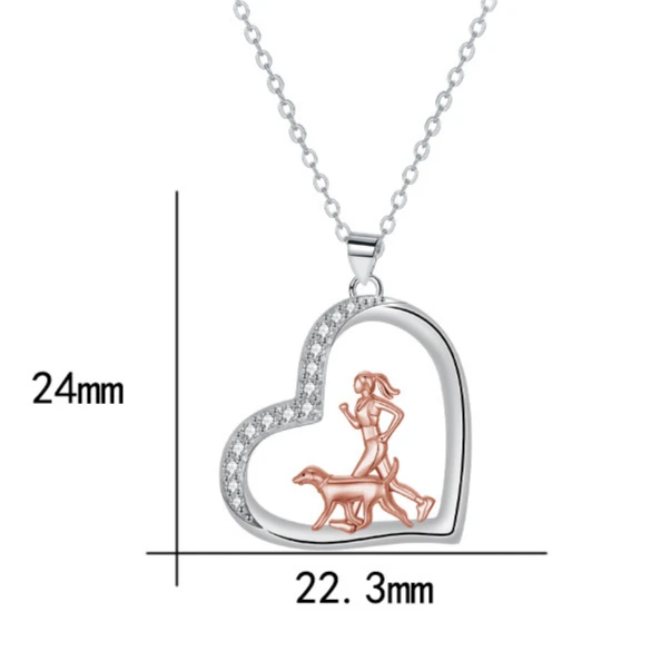 Популярное ожерелье с подвеской для бега девочек ожерелья любителей спорта