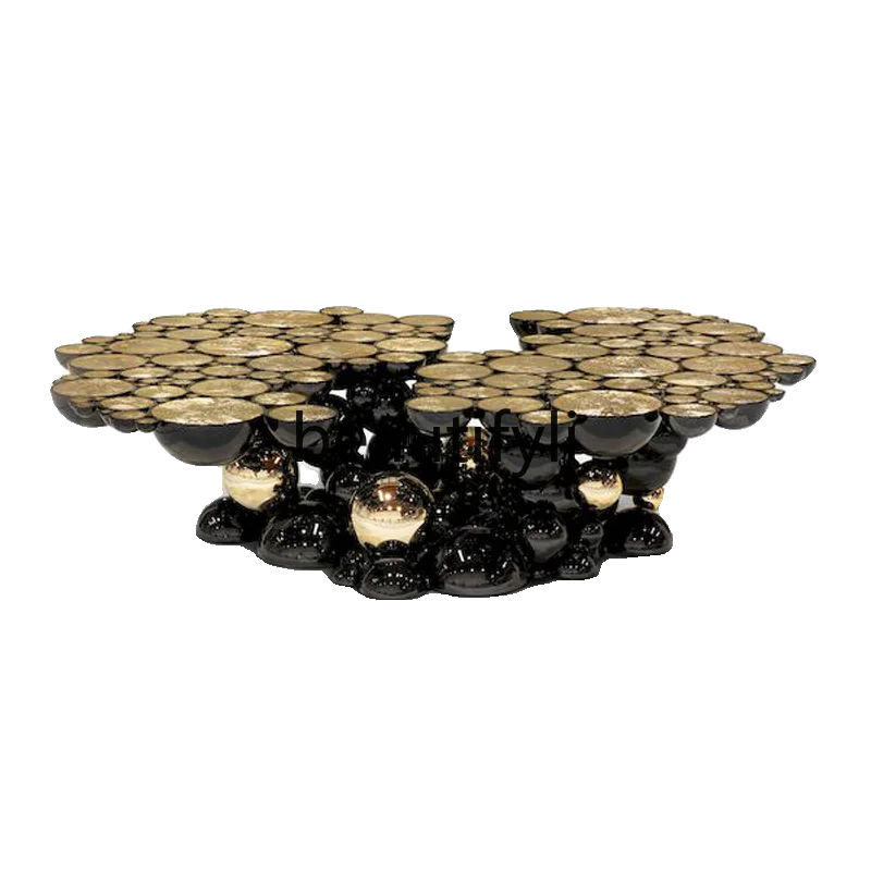 Высококачественный светлый роскошный современный журнальный столик из