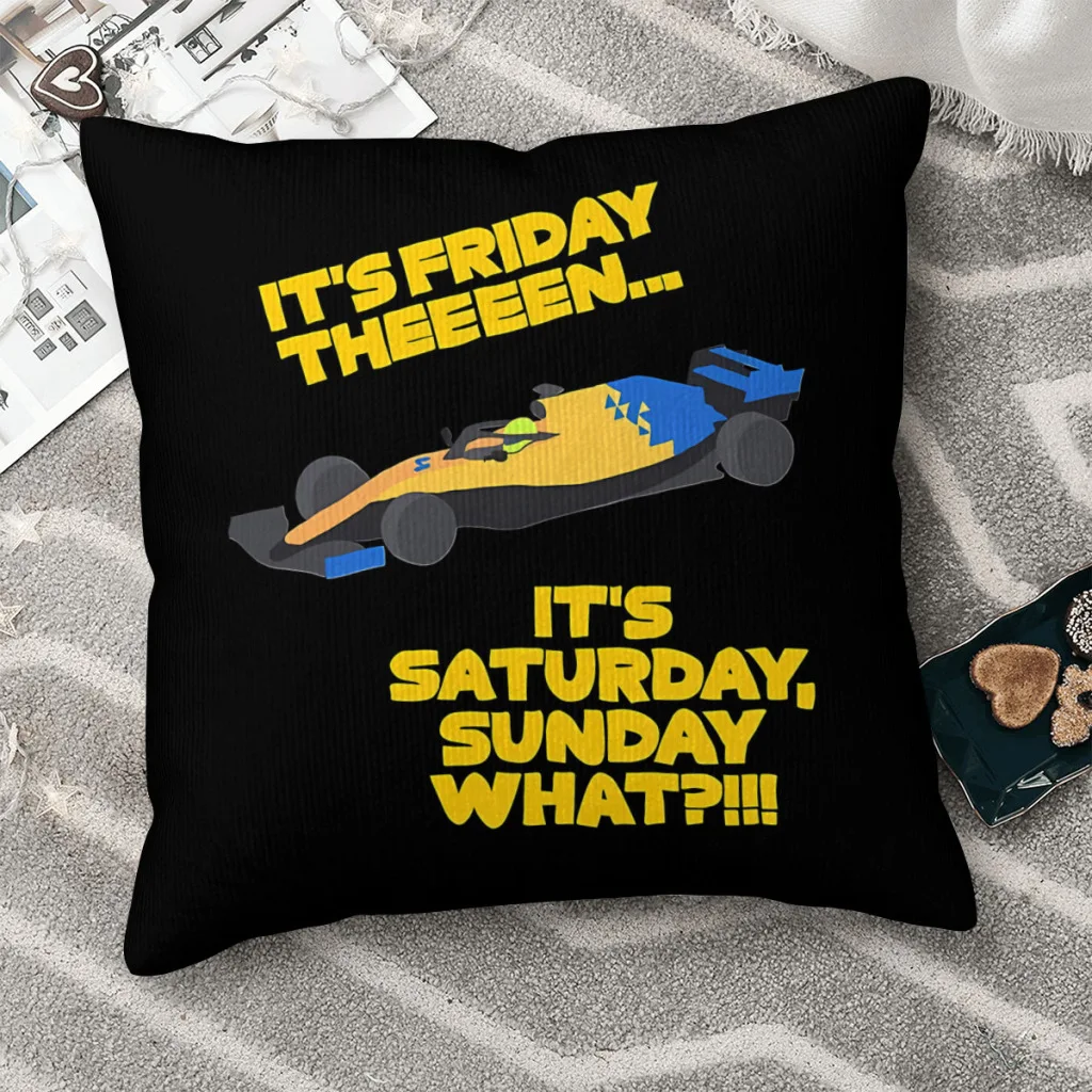 

Lando Norris Throw Pillow Case Formulate 1 Backpack Hugpillow Covers DIY Printed Reusable Chair Decor