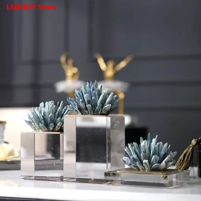 

Sample Room Crystal Soft Ornament Decoration TV Cabinet on Both Sides Creative Shelves Porch Study Room Table Decoration