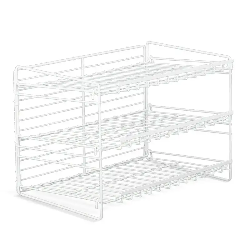 

Can Dispenser Rack Organizer Powder Coated Steel White Utensil holders Closet organizer shelves Lazy susan organizer Organizers